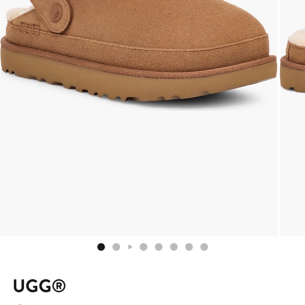 UGG Goldenstar Cozy Clog Chestnut Rubber Sole Mule size 9 NWT - Picture 8 of 8